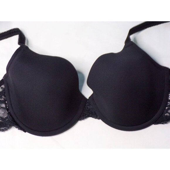 🆕 WACOAL French Garden Seamless Underwire T-Shirt Bra 36B Black #85340 - Picture 6 of 8
